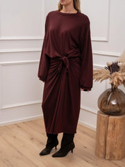 Vestito Twist con nodo soft touch - Tensione In