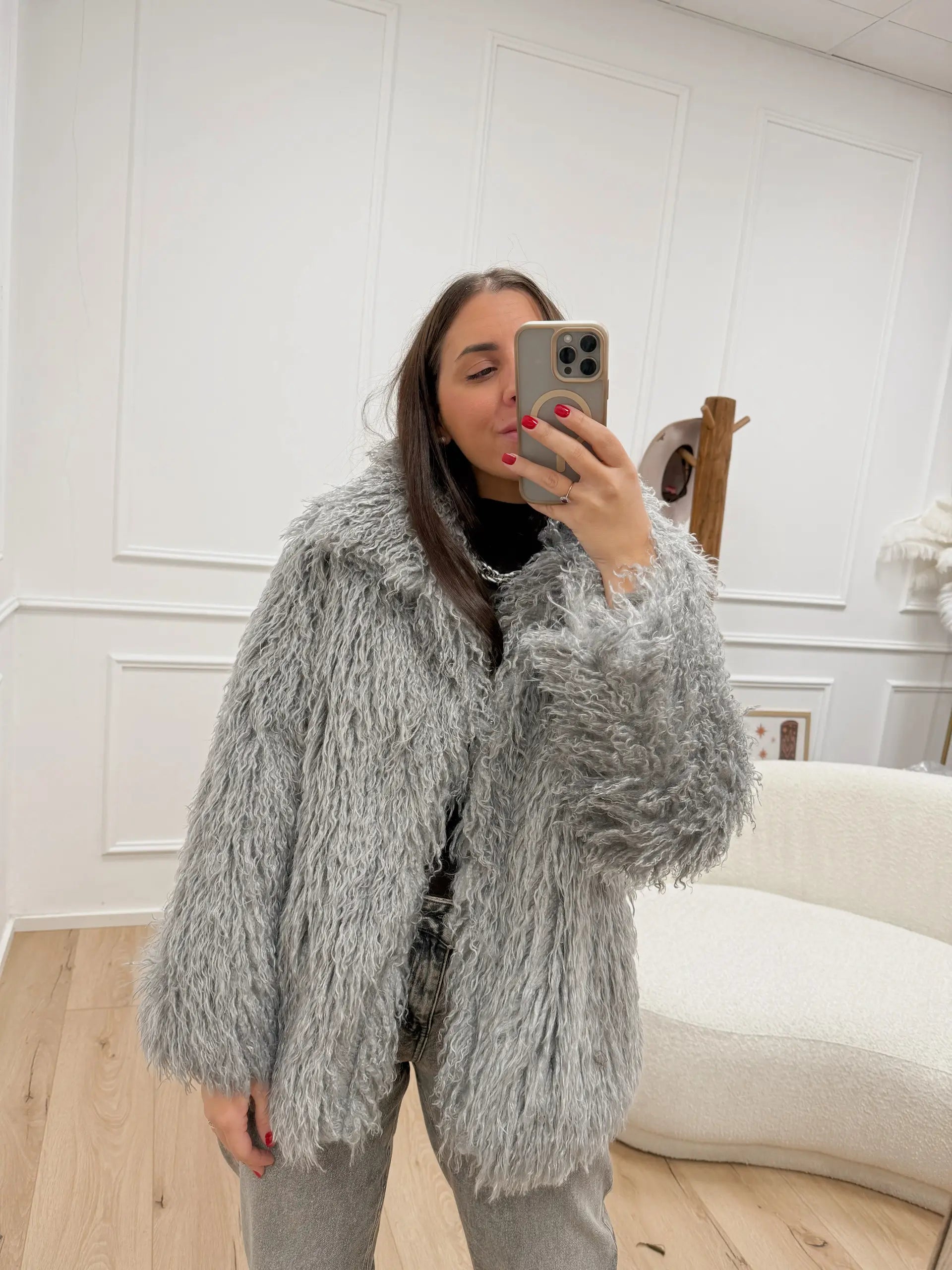 Pelliccia mongolia grigio - HaveOne