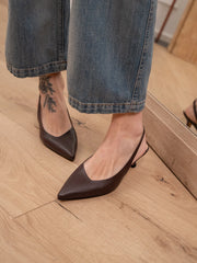 Décolleté slingback moro scollo asimmetrico  - Ovyè