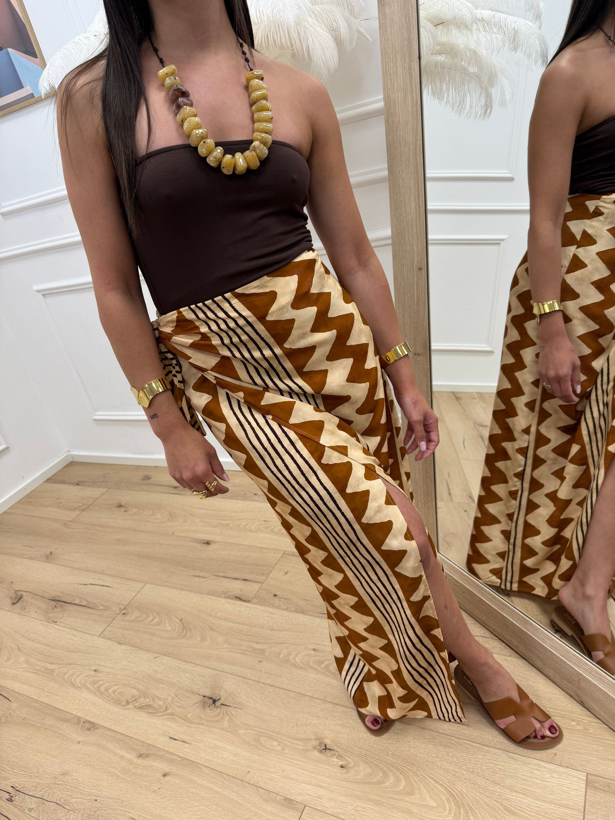 Set coordinato Bali top fascia e gonna pareo - HaveOne
