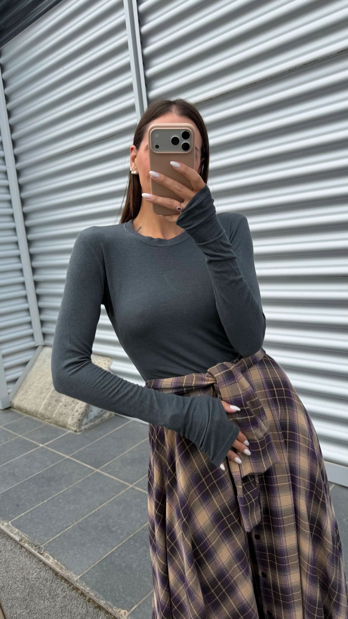 Maglia manicotto a costine misto cashmere - Tensione In