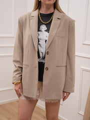 Giacca Milia taupe bottoni sul retro - JJXX