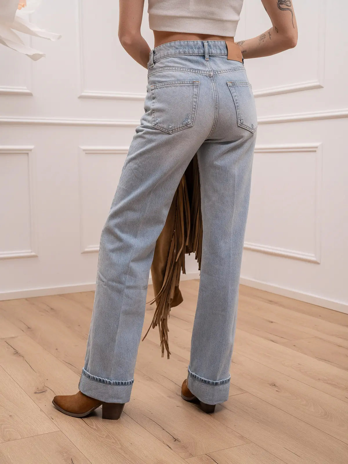 Jeans Jodie in denim chiaro straight fit - Vicolo