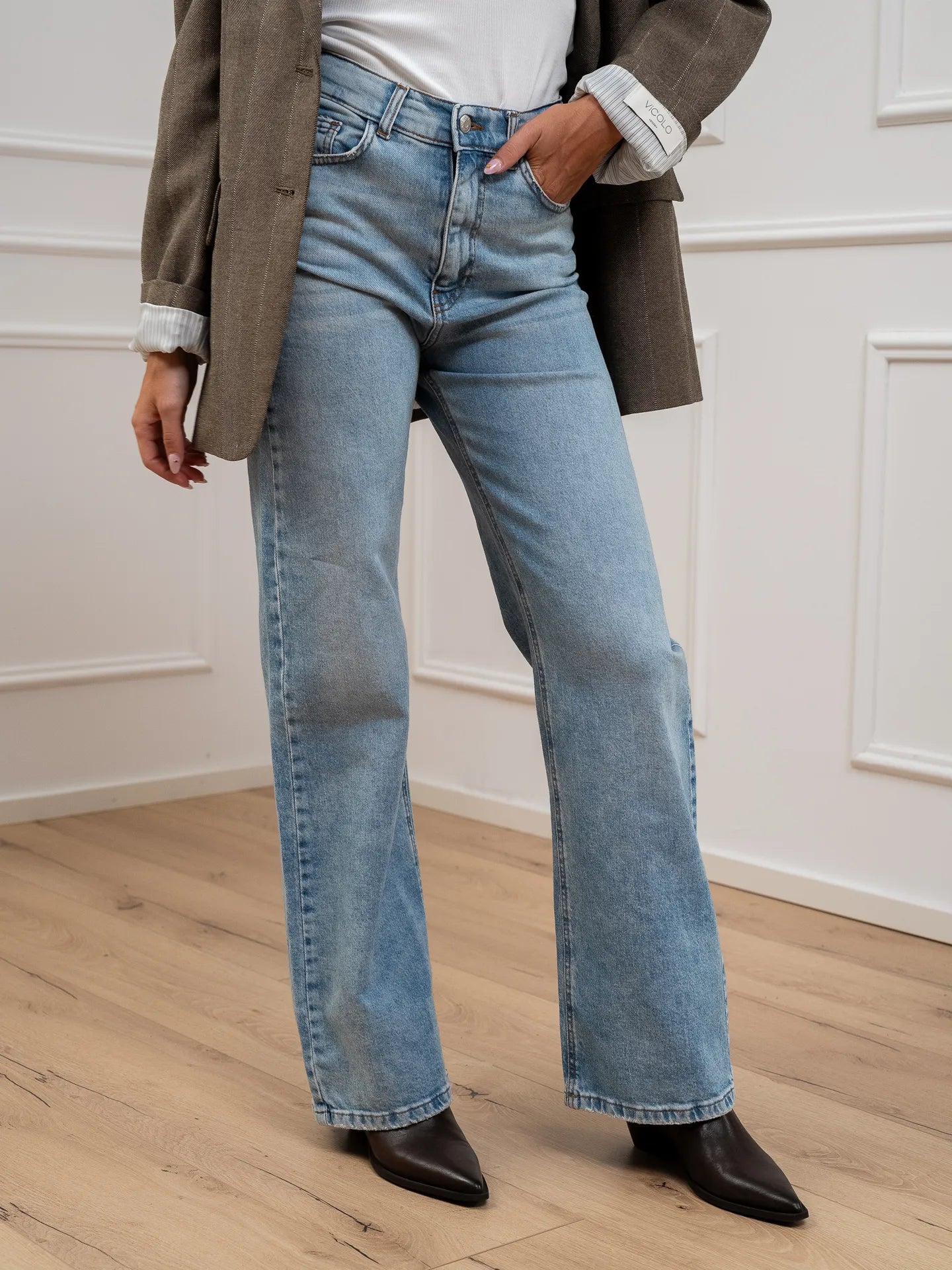 Jeans London lavaggio chiaro straight fit - HaveOne