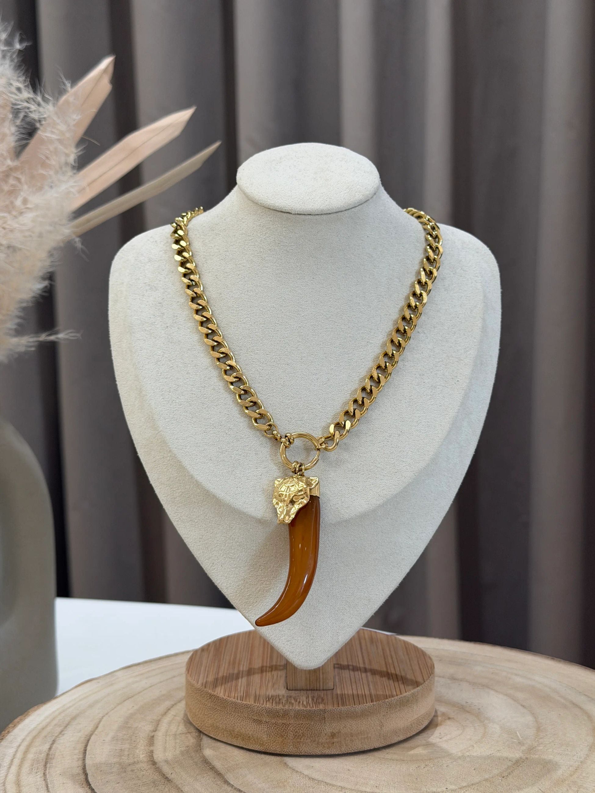 Collana corno ambra - Calibro Shop