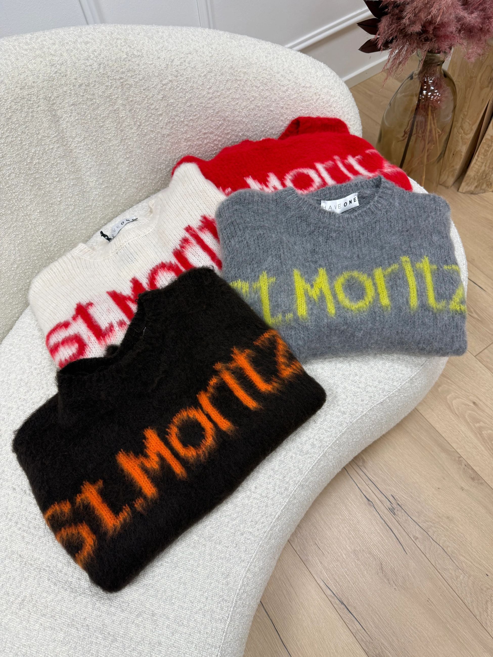 Maglia girocollo St.Moritz moro e arancio - HaveOne