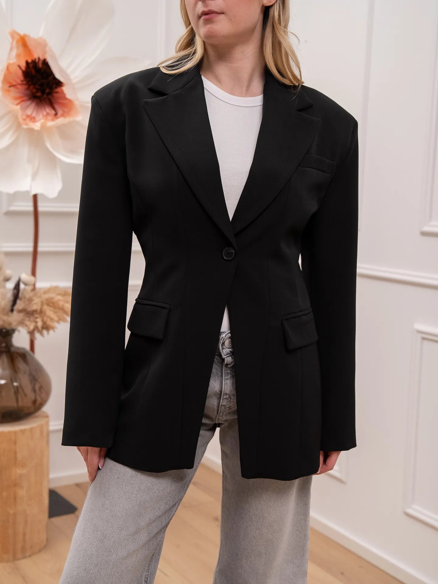 Giacca Libre sfiancata nera - Vicolo