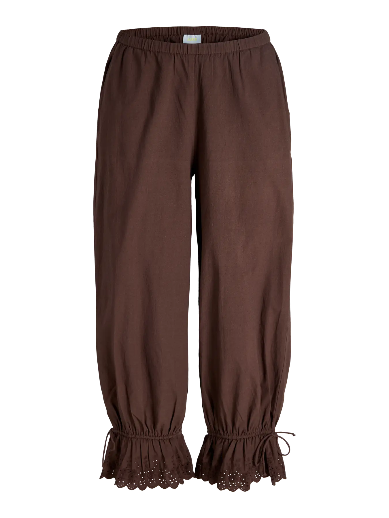 Pantalone Daisy moka con arriccio - JJXX