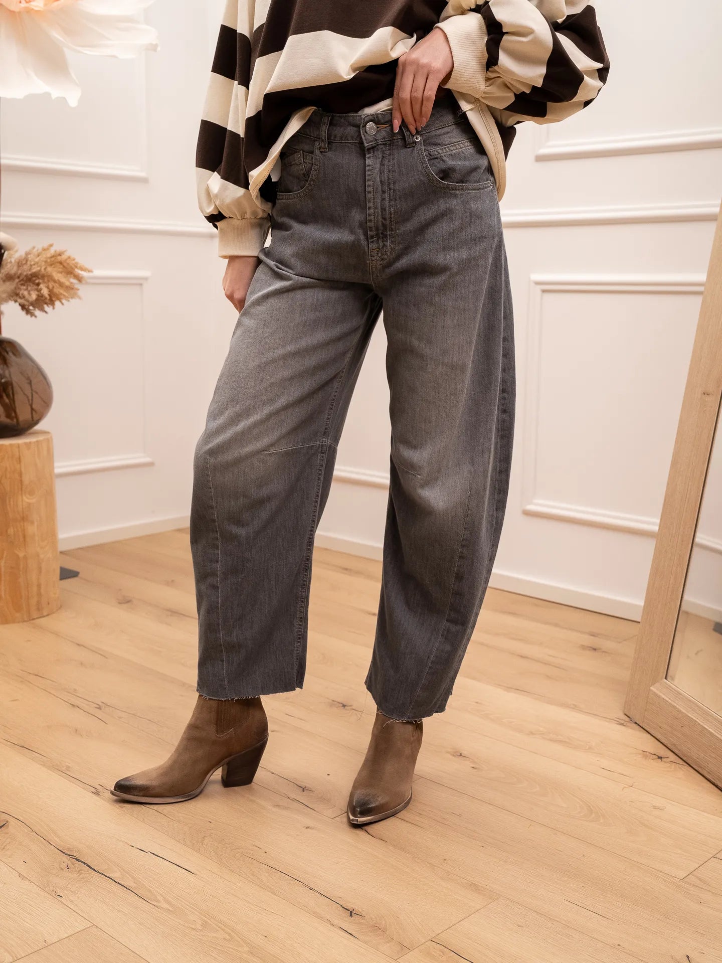 Jeans Barbara grigio tela light - HaveOne