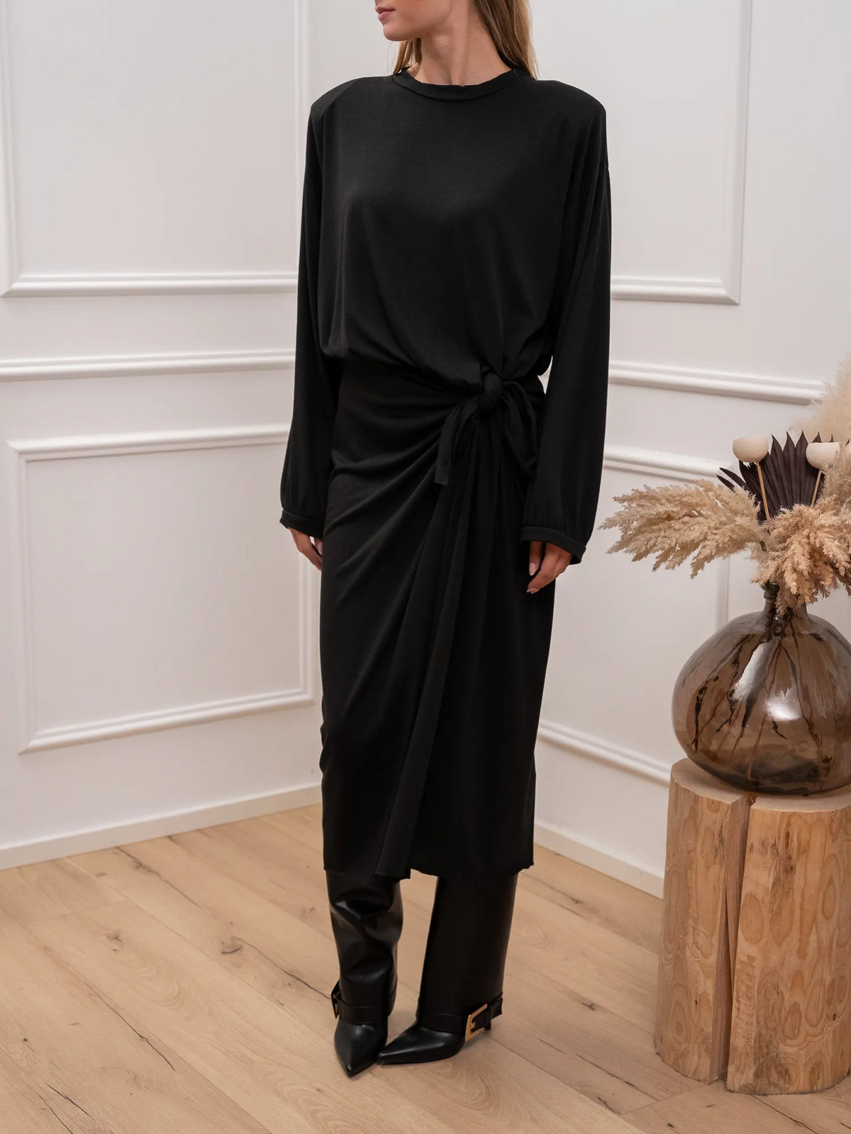 Vestito Twist con nodo soft touch - Tensione In