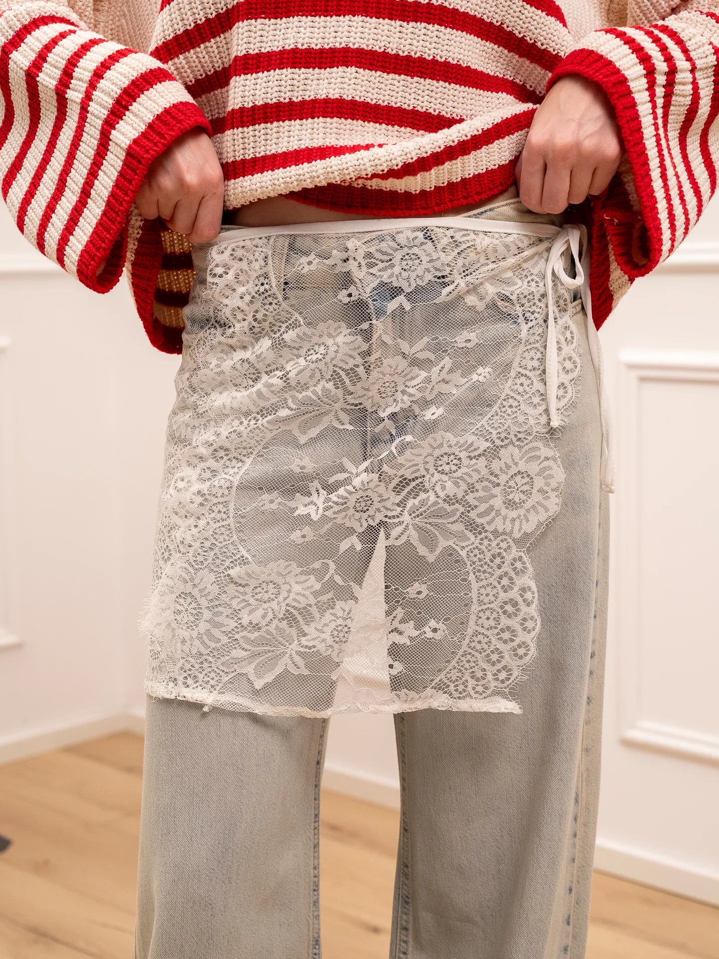 Pareo in pizzo bianco - Tensione In