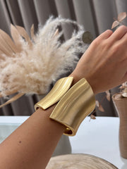 Bracciale rigido satinato oro - Calibro Shop