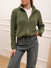 Maglia inglese salvia full zip - HaveOne