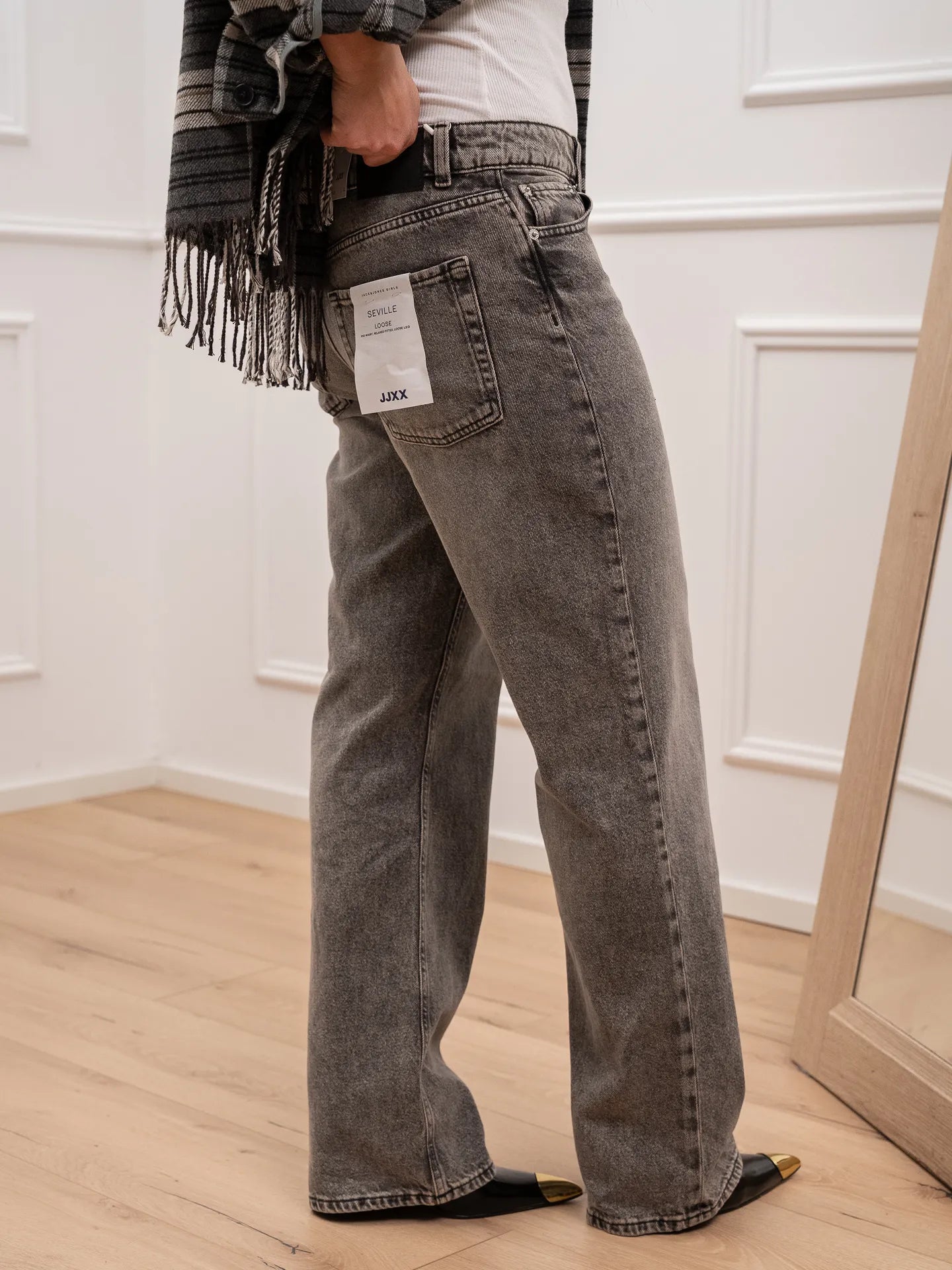 Jeans Seville grigio effetto vintage - JJXX