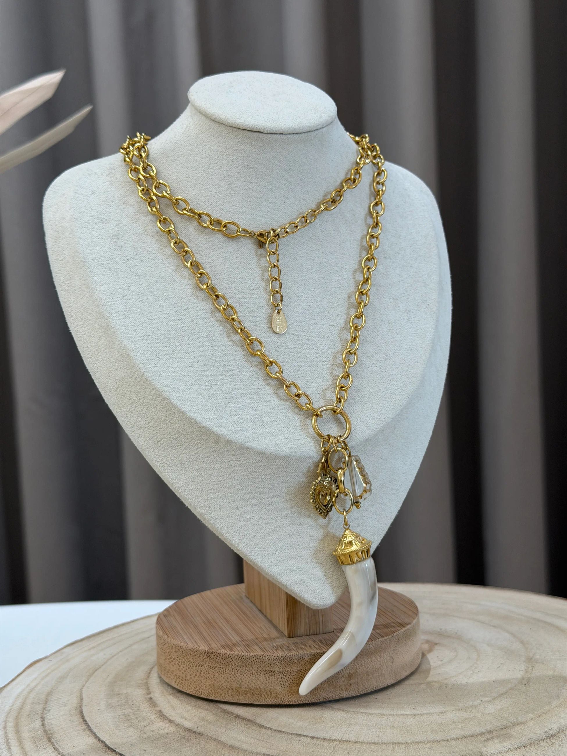 Collana corno avorio lunga - Calibro Shop