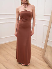 Vestito blush con dettaglio oro - Glamorous