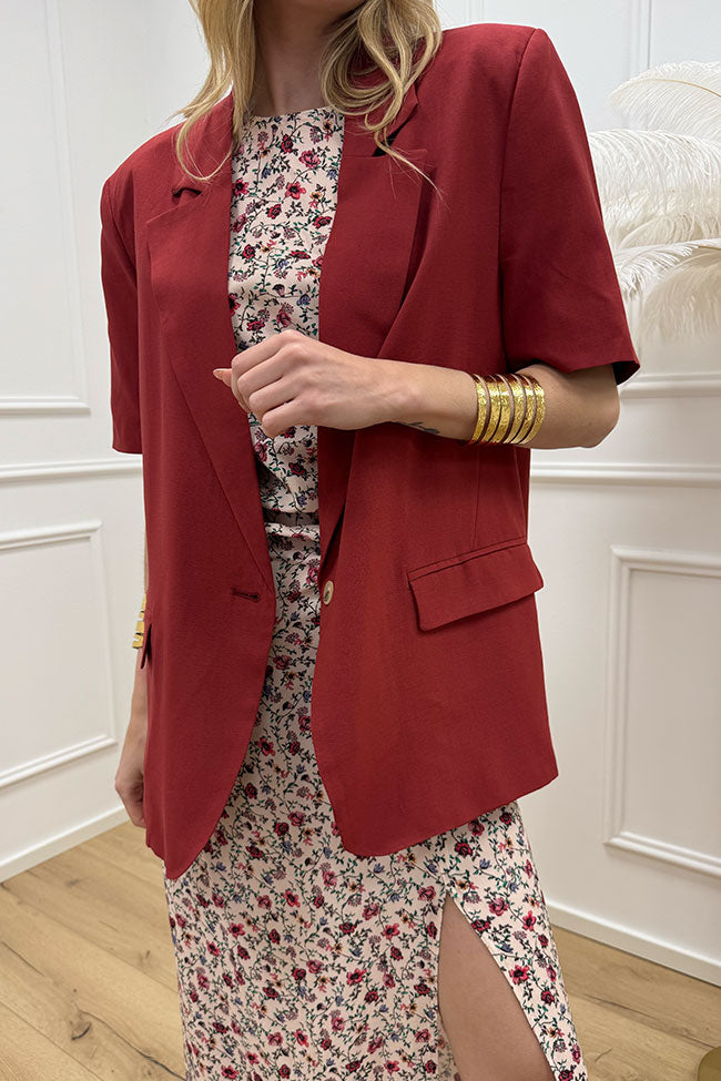 Giacca basic a mezza manica india - Vicolo