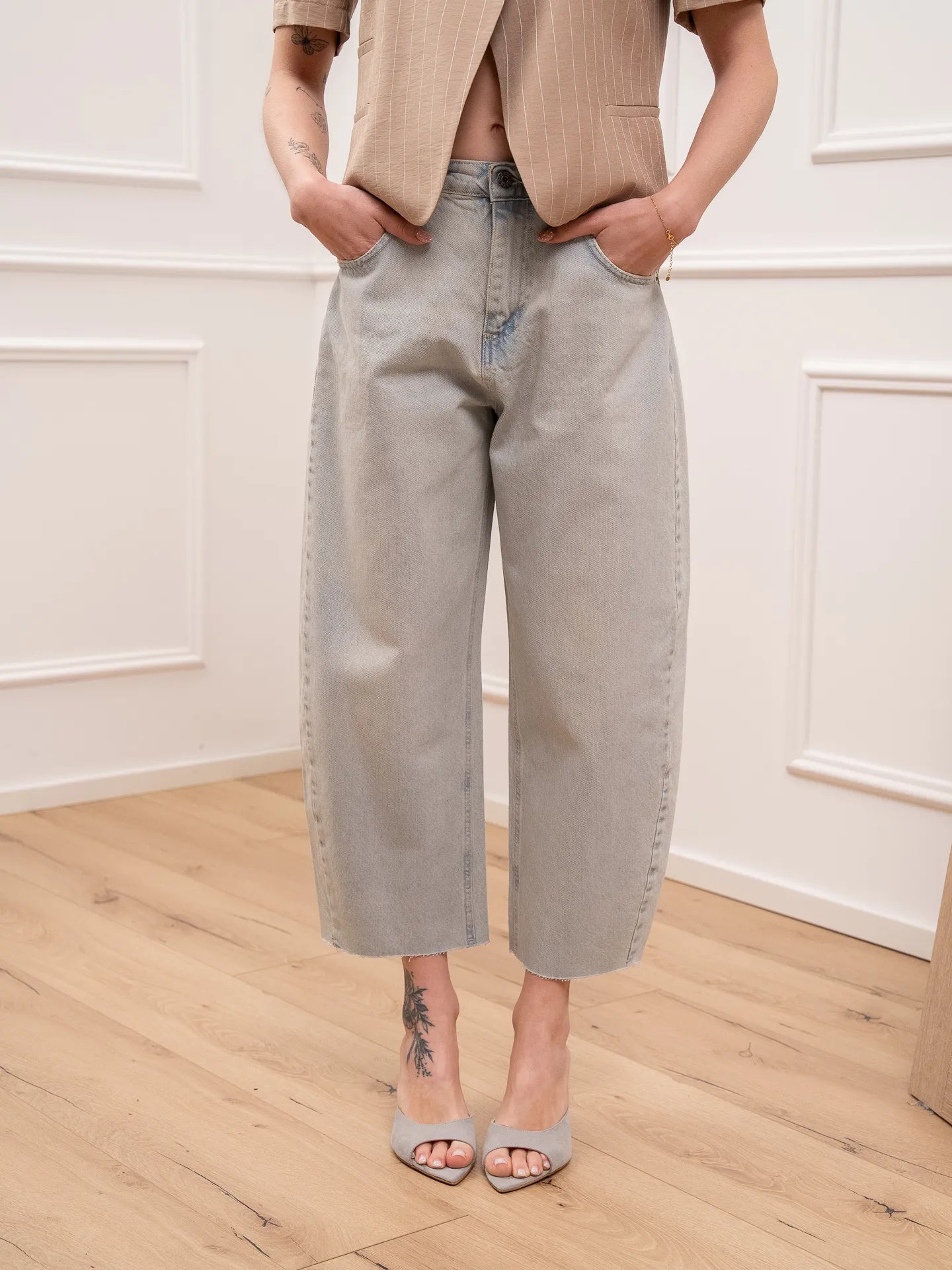 Jeans Aria ballon fit denim chiaro - HaveOne