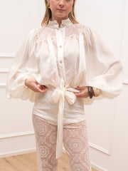 Camicia kimono bohemien burro con fusciacca - HaveOne