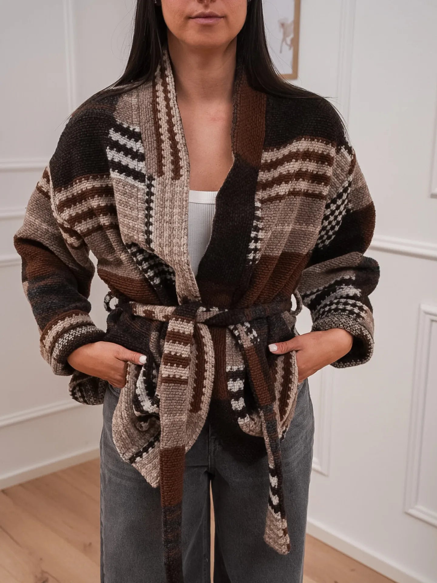 Cardigan Sequoia con cinta - Vicolo