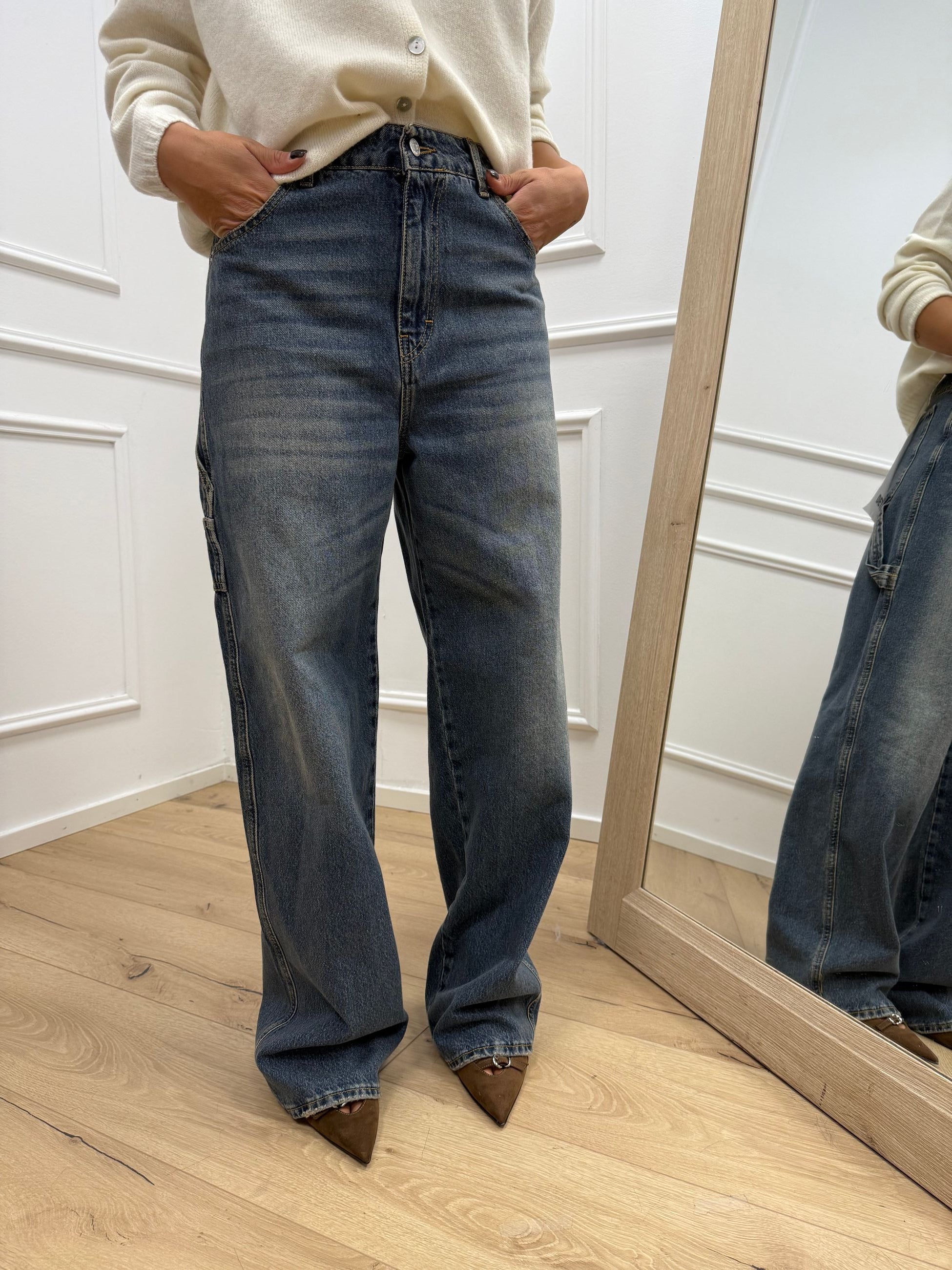 Jeans Detroit denim sabbiato - HaveOne