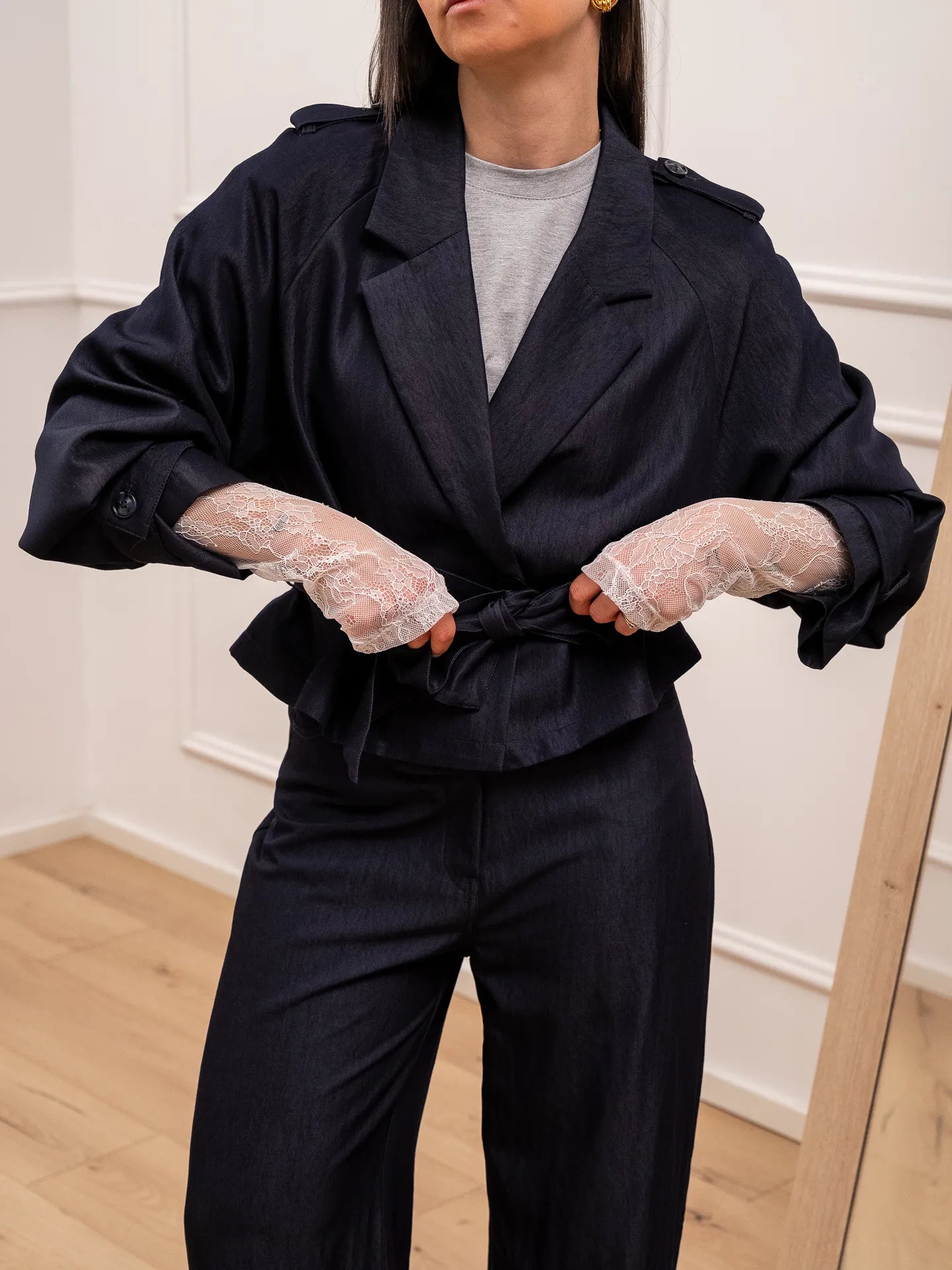 Trench in chambray blu - You Decide