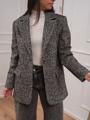 Giacca cappotto spinata grigio, moro - Vicolo