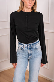Maglia serafino con manica scampanata - HaveOne