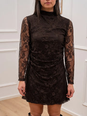 Vestito mini in pizzo moro - HaveOne