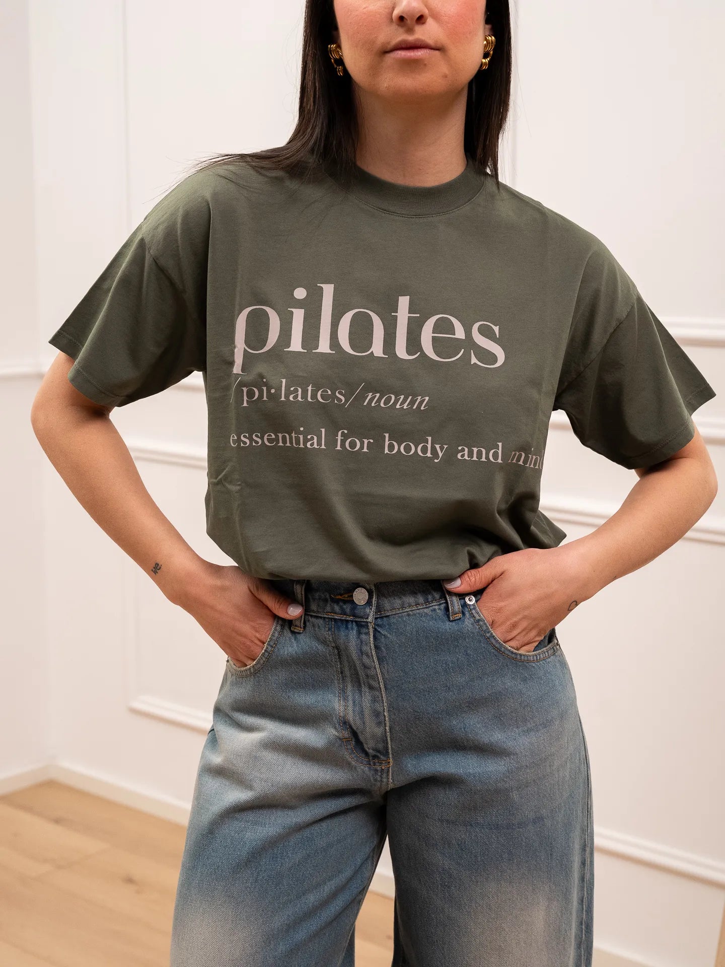 T shirt origano stampa Pilates - Vicolo
