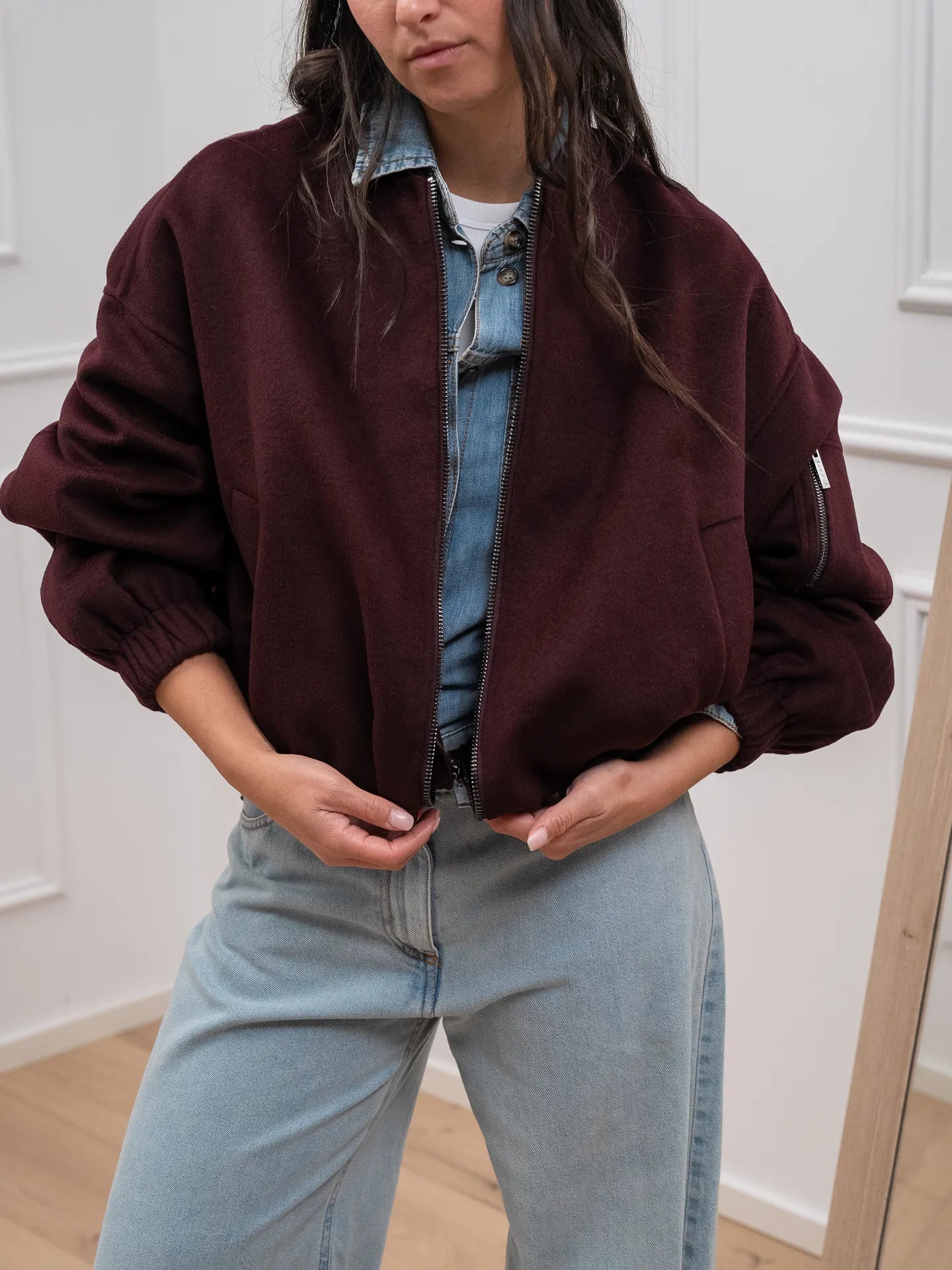 Bomber misto lana chianti - Vicolo