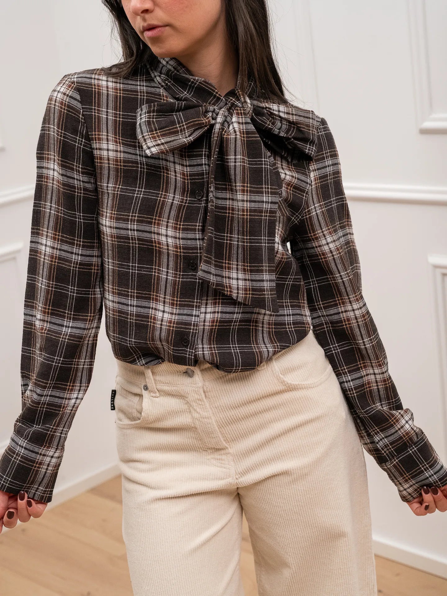 Camicia tartan moro con fiocco - HaveOne