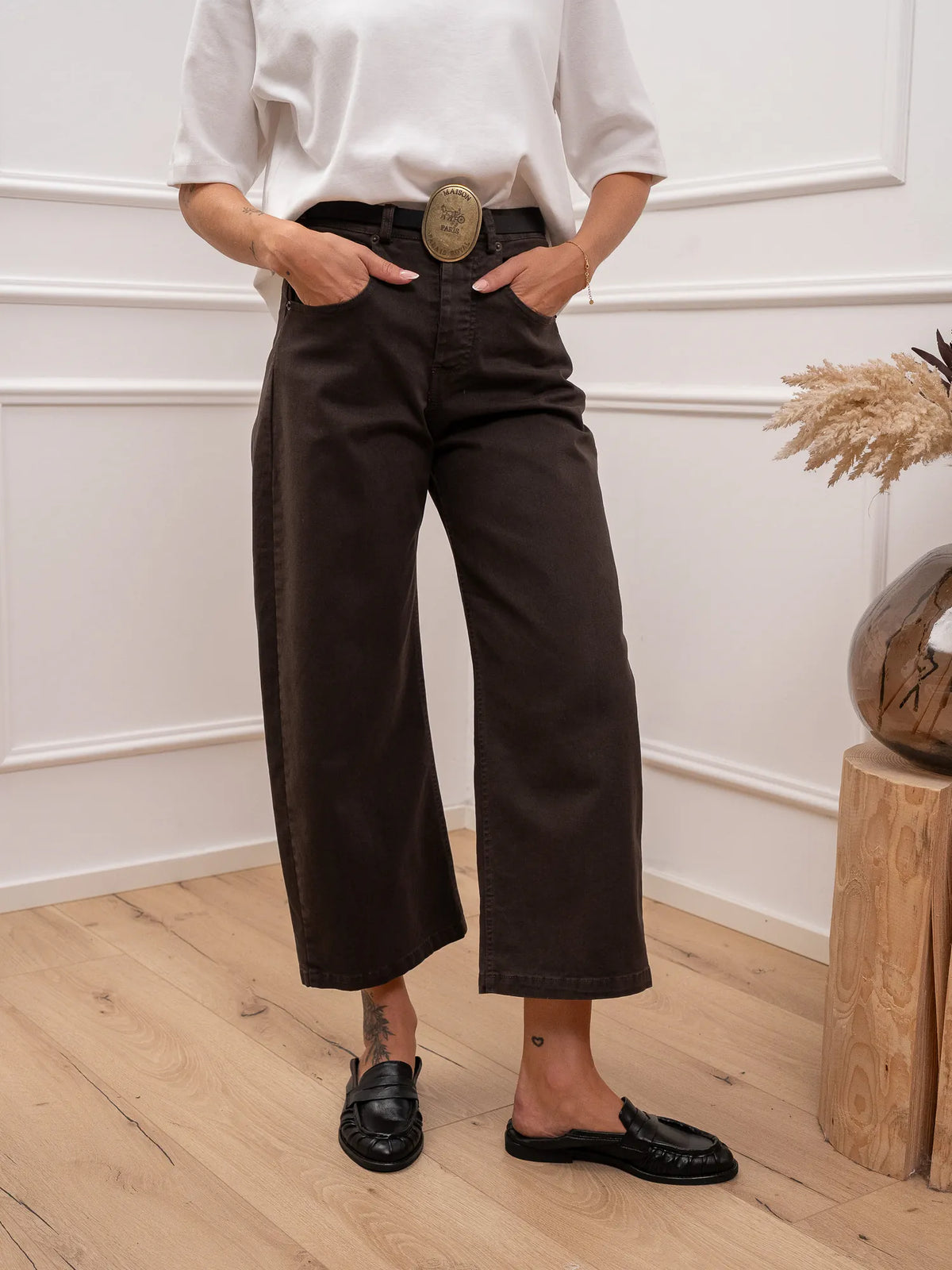 Jeans Denver in cotone con cintura ovale - Tensione In