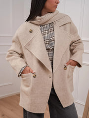Cappotto corto beige mélange - Vicolo