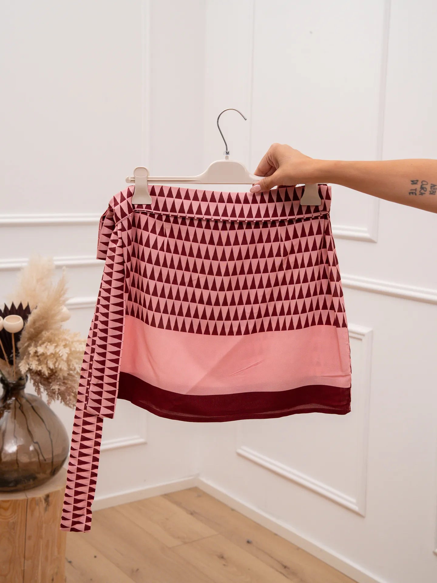 Gonna pareo Triangle rosa e moro mini - Dixie