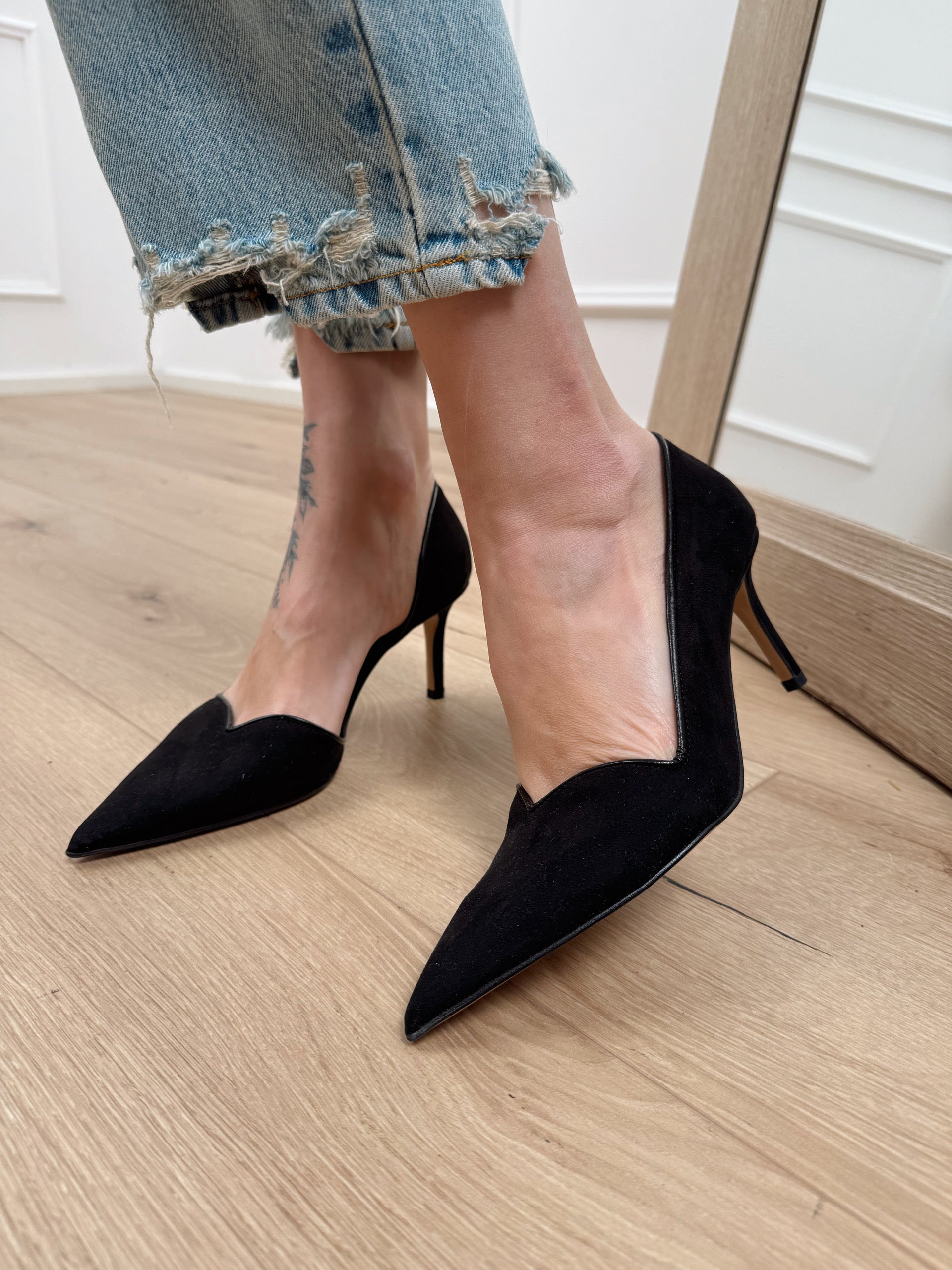 Décolleté Heart nero - Divine Follie