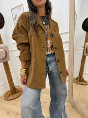 Giacca effetto scamosciato cammello - JJXX