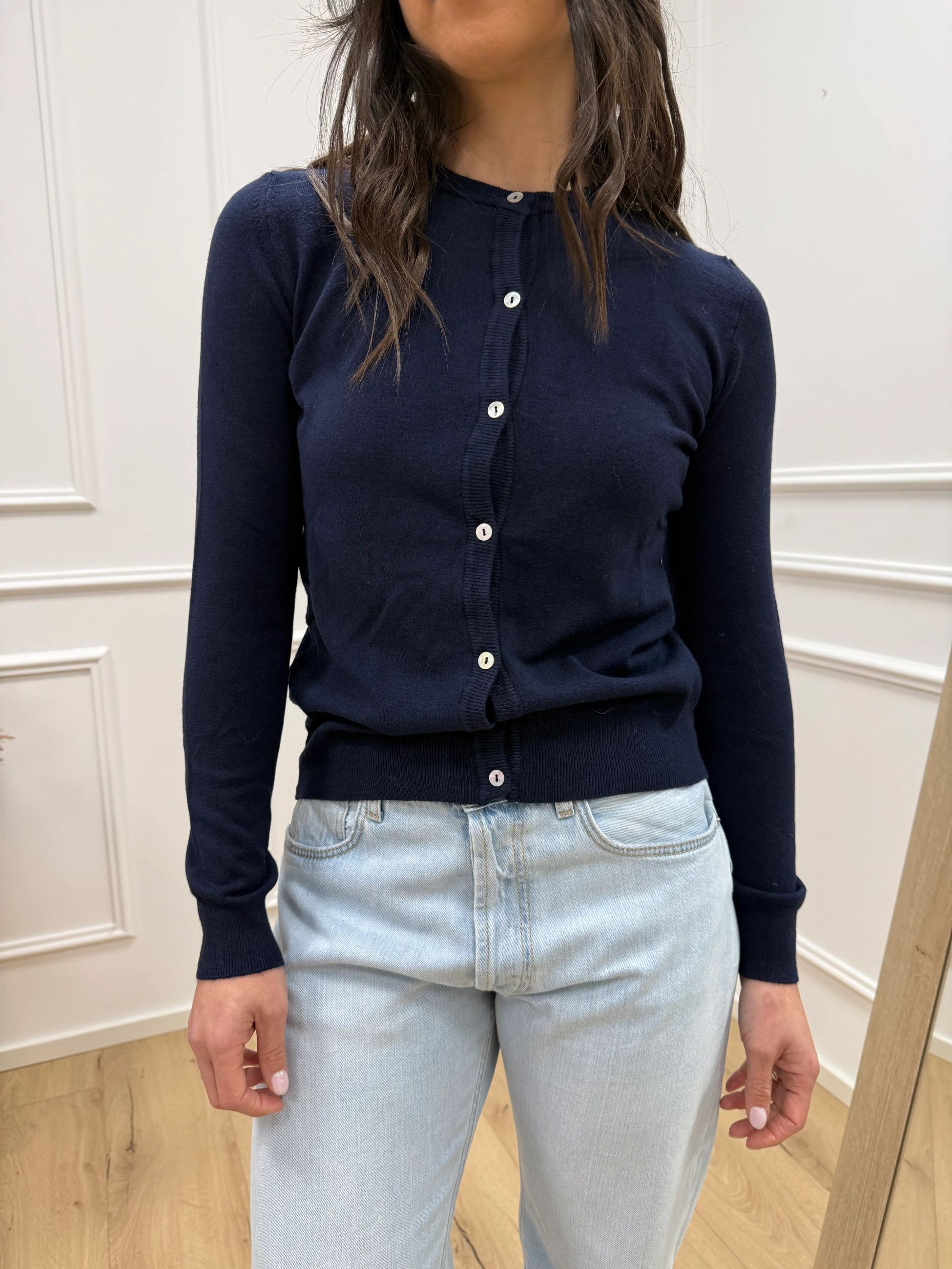 Maglia rebecchina basic blu - HaveOne