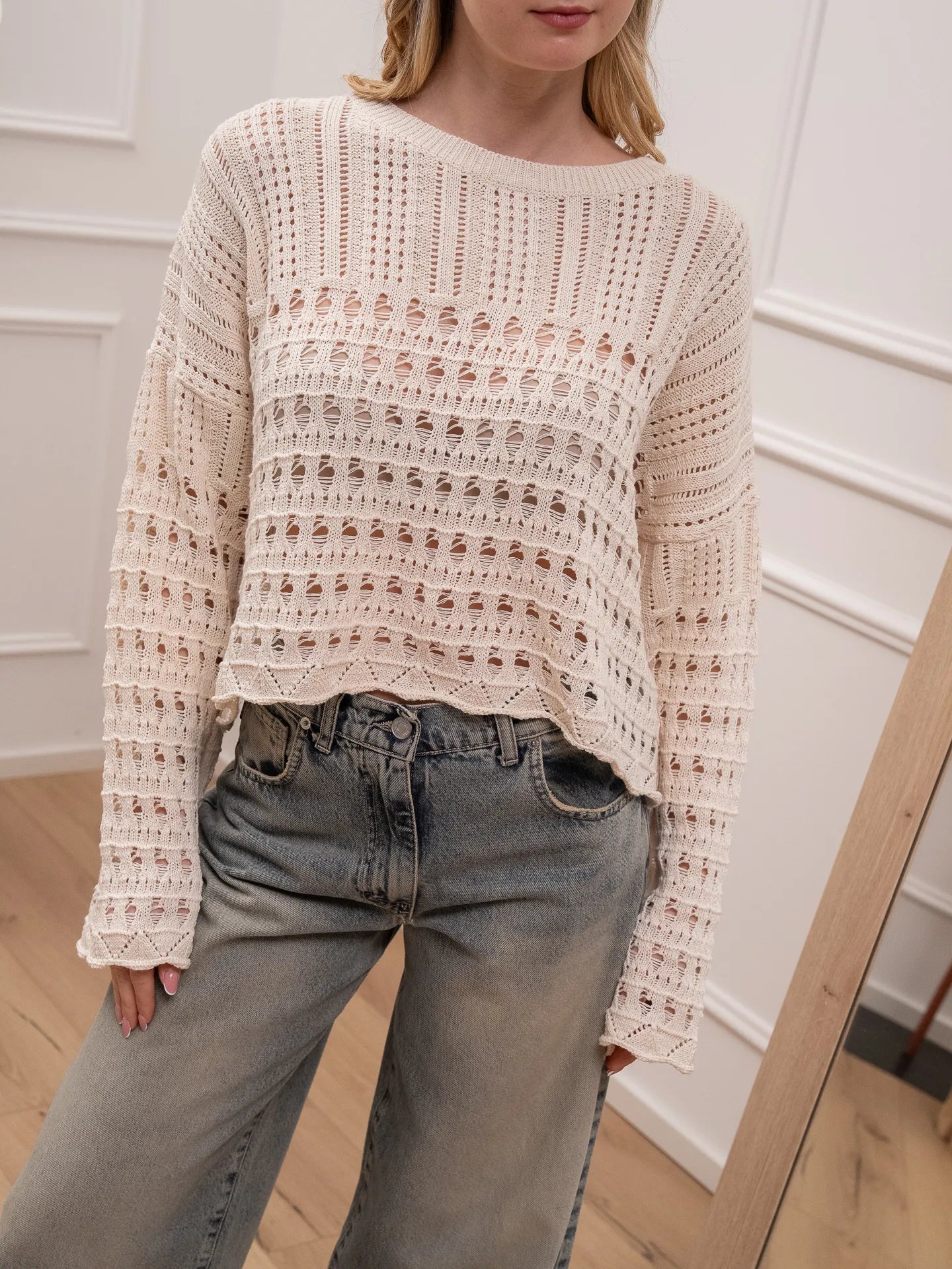 Maglia burro aperta sul retro - HaveOne