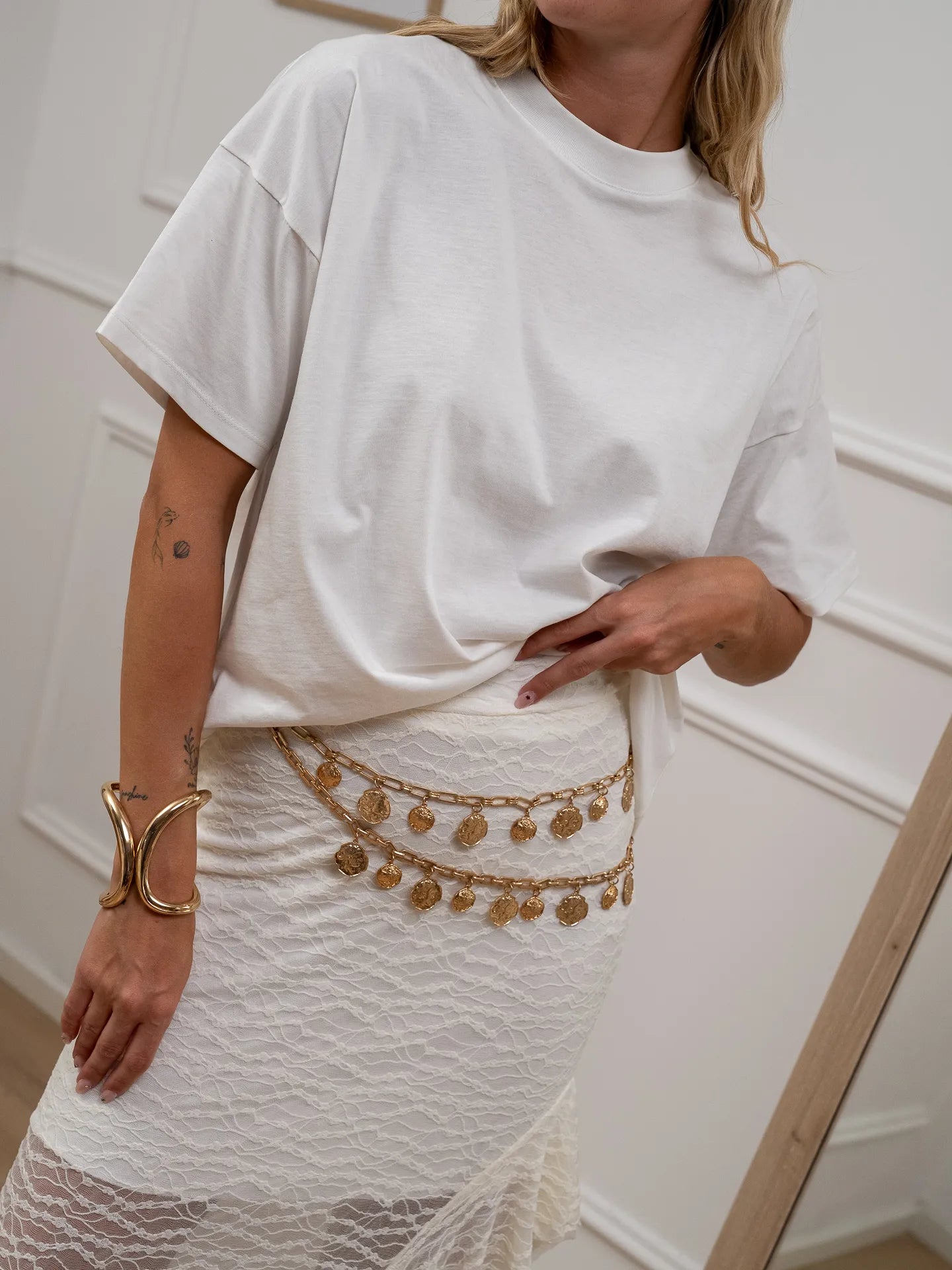 T shirt basic girocollo bianca - Vicolo