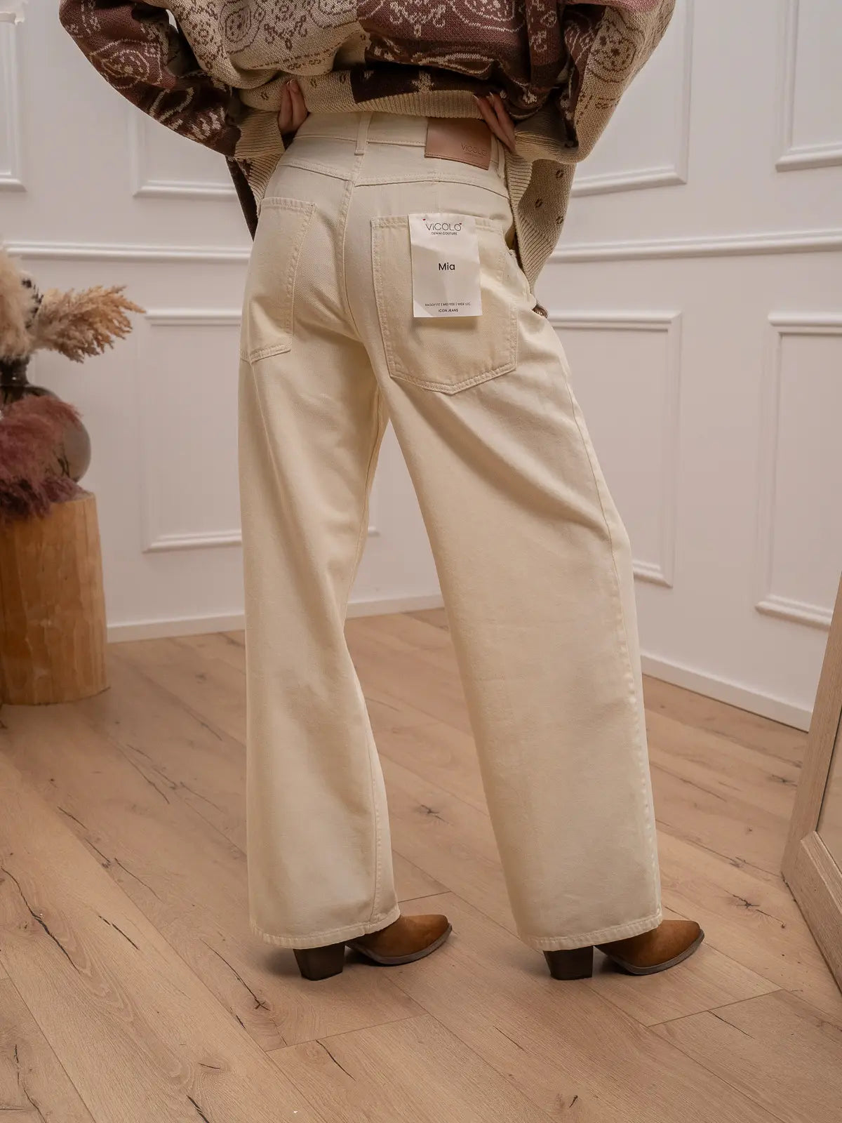 Jeans Mia giallo burro baggy fit - Vicolo