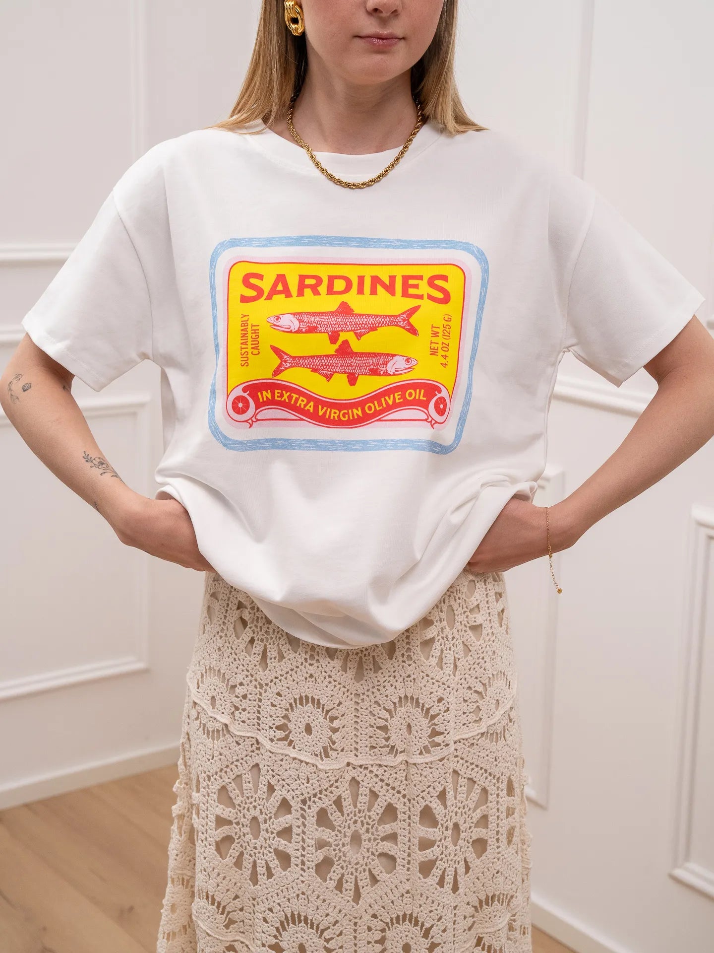 T shirt print Sardines - Calibro Shop