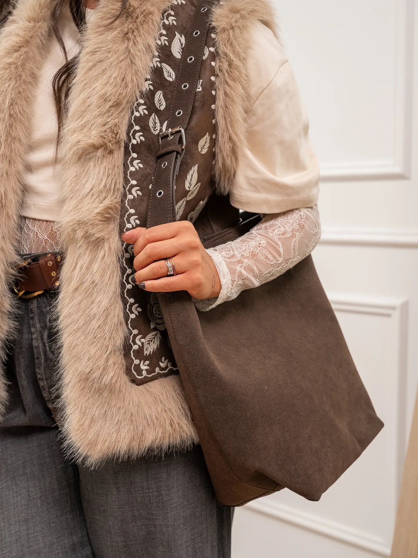 Borsa maxi Athena moro - JJXX