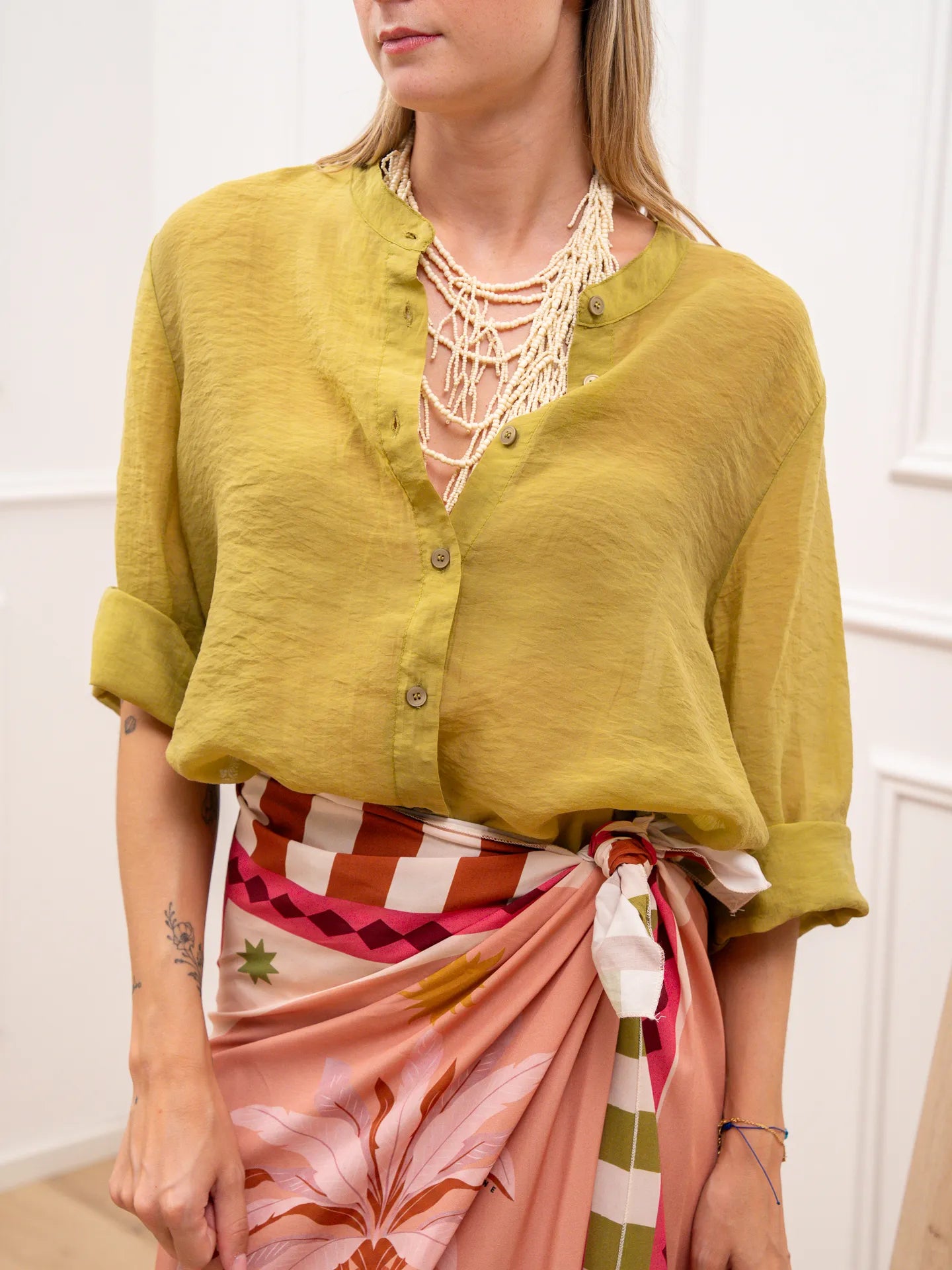 Camicia Korean olio in lyocell - HaveOne