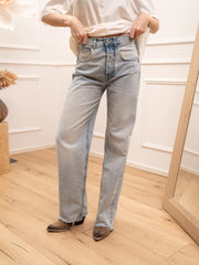 Jeans Adriana denim chiaro con rotture - Vicolo
