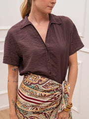 Camicia mezza manica Marea fico - Tensione In