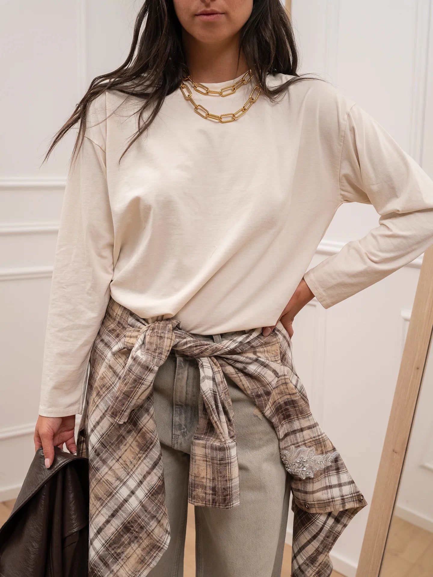 Maglia basic burro a manica lunga - HaveOne