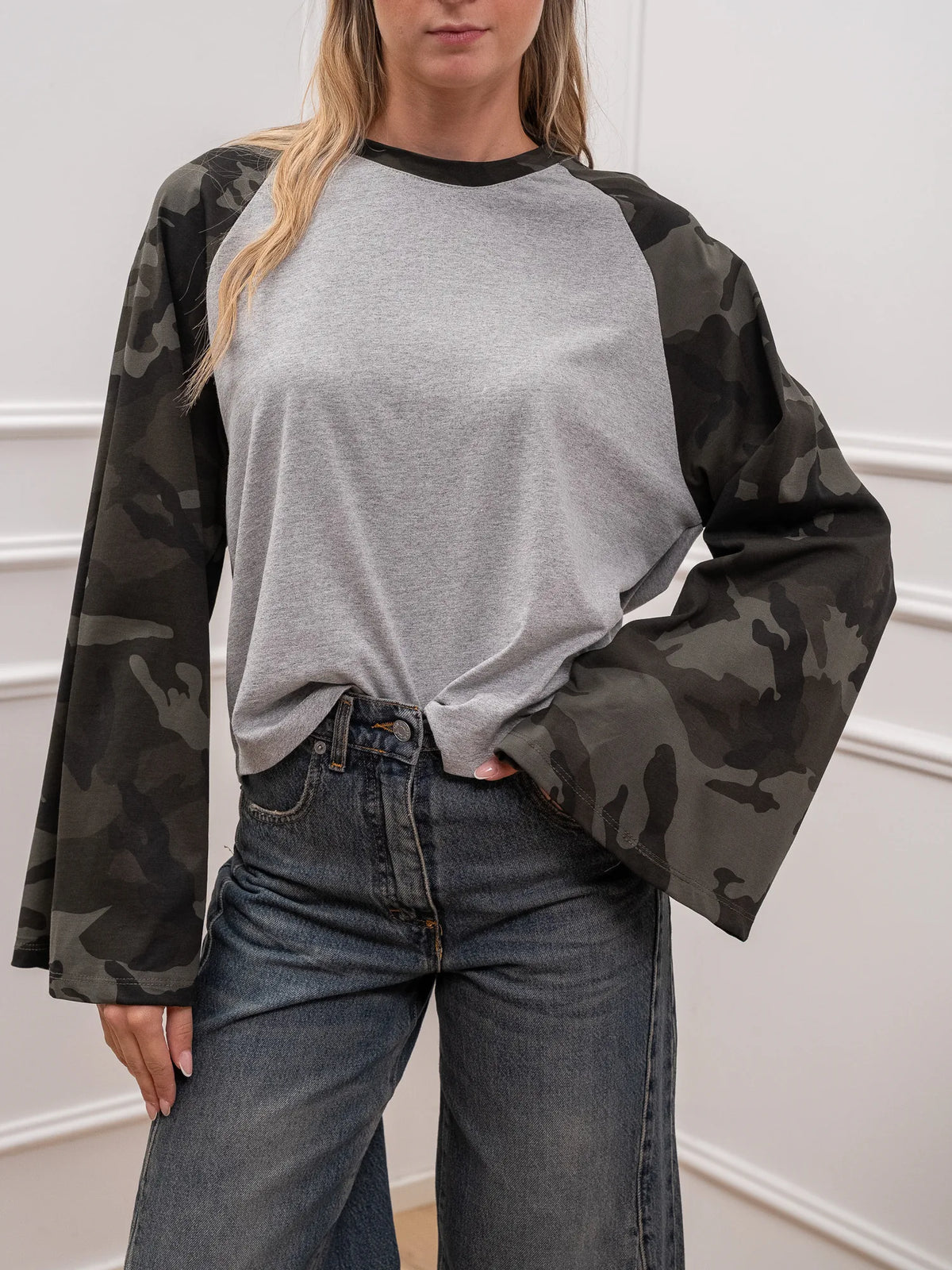 T shirt Army manica lunga scampanata - Vicolo