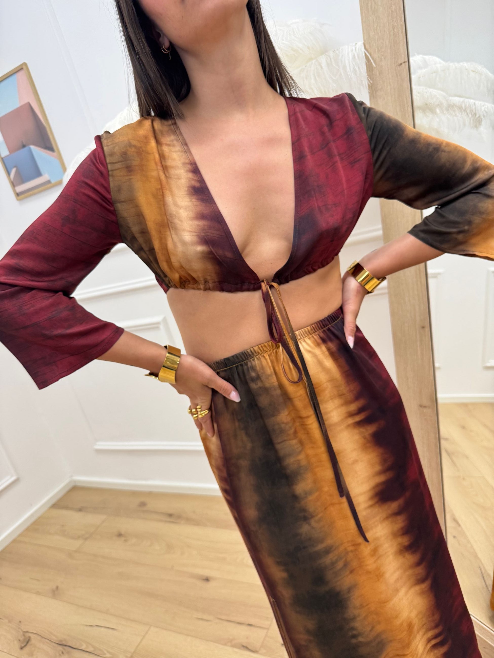 Top Africa in viscosa con laccetti - Vicolo