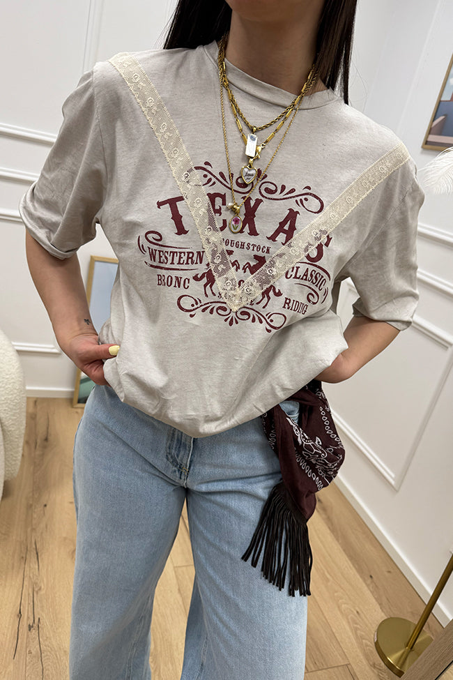 T shirt Texas pietra - Tensione In